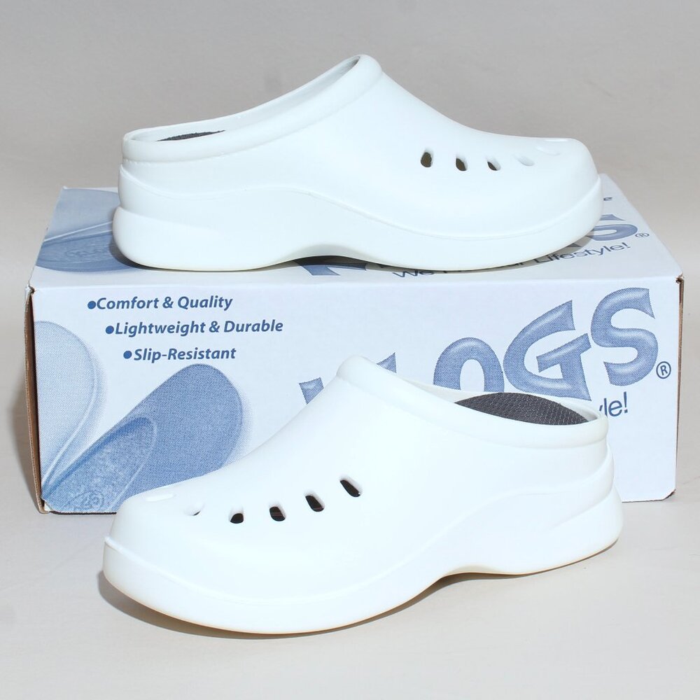 Womens Klogs Footwear Keywest Sz 6 Wide White Non Slip Work Shoes Slip On Clogs